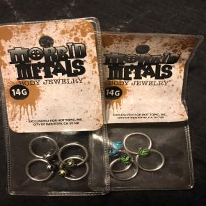 Morbid Metals Captive Hoop Piercings 14G