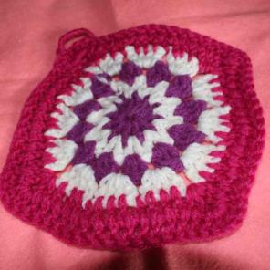 Hand-made Knitted Pot Holder