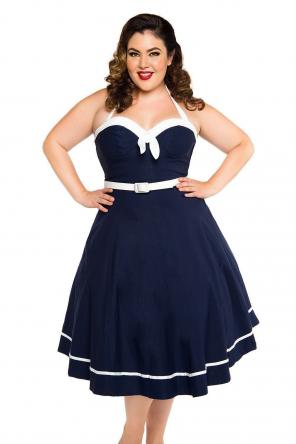 Pinup Couture Plus Size Sailor Dress