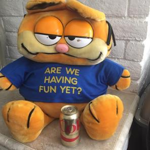 HUGE 30" Vintage Garfield Plush RARE