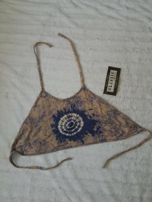 Vintage NWT 70s Hippie Boho Halter Top