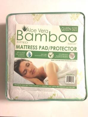 ALOE VIRA BAMBOO QUEEN SIZE MATTRESS PAD