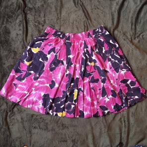 Magenta & Purple Floral Skirt