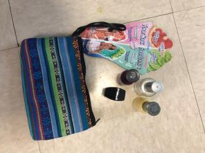 Nail Polish, Foot Mask, And Little Pouch