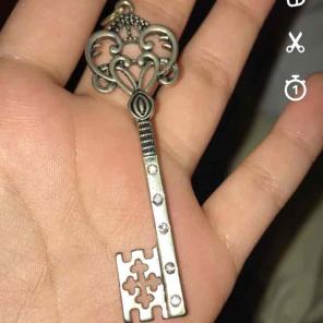 Necklace key charm