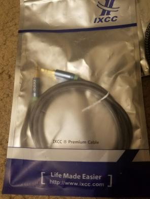 3.5 Stereo Cable male-to-male 3 ft AUX
