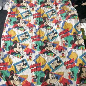 90s Mickey Mouse Throw Sheet