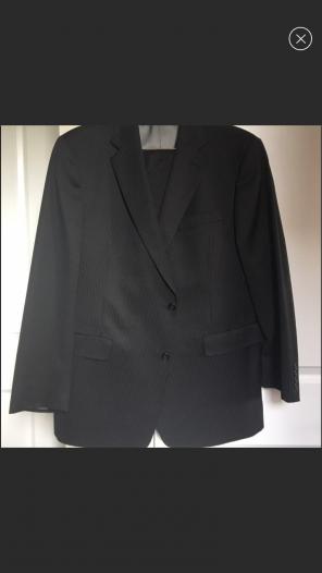46R Hart Schaffner Marx Suit Wool 46R