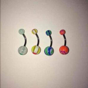 4 belly button rings