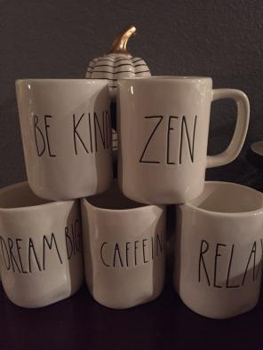 Rae Dunn 9 Mug Set Honey Darling Bliss
