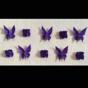 Origami Butterflies and Roses