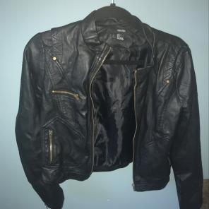 F21 Black Leather Jacket