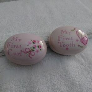 Baby Girls 'First Tooth' & 'First Curl'