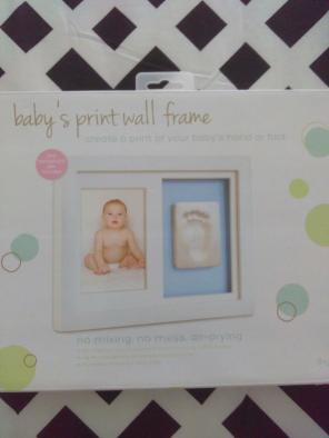 Baby's print wall frame