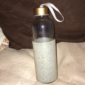 Cute Tumblr Sparkely Glass Water Bottle