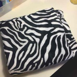 Zebra print body pillow case