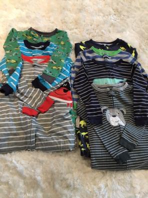 7 Footed & Zipper CARTERS sleepers