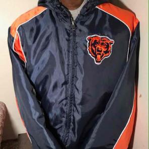 MINTY BEARS HOODED LINED WINDBREAKER