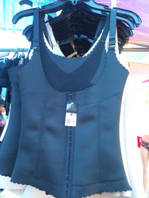 Black waist trainer girdle