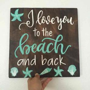 Custom wood sign