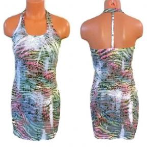 NWT Rainbow T-Back Miken Beach Coverup S
