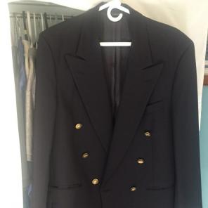 Authentic Burberry Navy Blue Suit