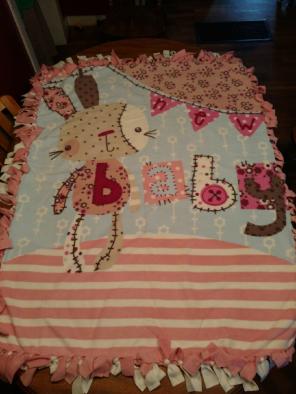 Fleece "New Baby" Blanket