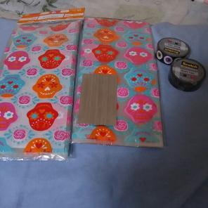 Sugar skull treat bags w/washi tape
