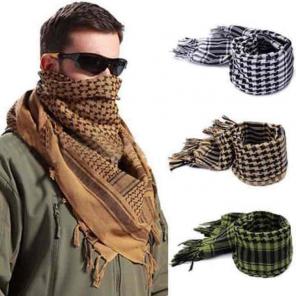 White/Black scarf - tactical scarf!
