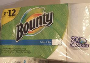 Bounty 8=12 ct paper towels
