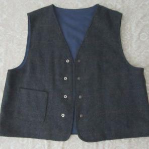 vintage west cal. 45 wool vest
