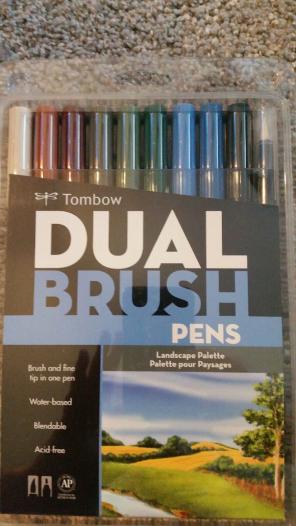 Tombow dual brush Landscape Palette new