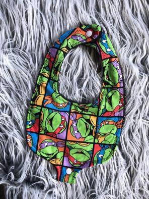 TMNT Ninja Turtle Binky/Pacifier Bib