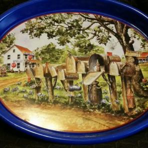 Large vintage Coca-Cola tray "mailboxes"