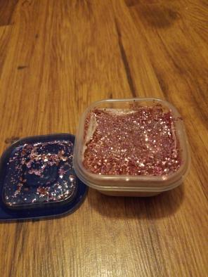 Strawberry burst and creamy grape slime
