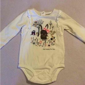 Bunny forest friends animals onesie 3-6m