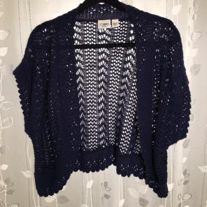 Cato Navy Shrug Sweater - 18/20W