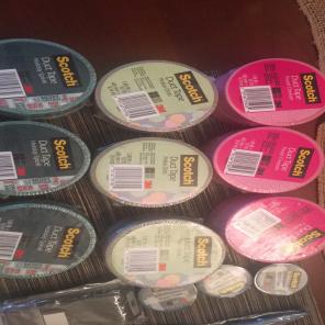6 Unopened Printed Duck Tape