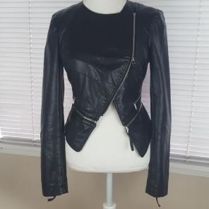 Bebe Faux Leather Moto Jacket. Size Smal