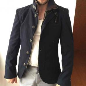 Men's dark blue military jacket size s