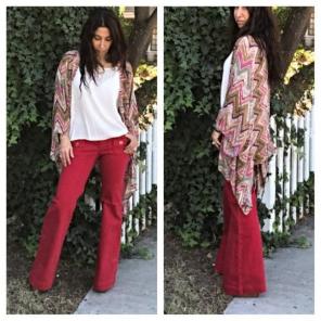GORGEOUS RED WIDE LEG JEANS❤️NEW