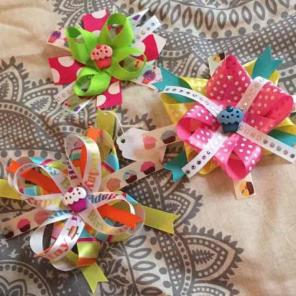 Birthday hair clips