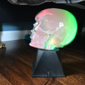 Light Up Electric Skull Lamp