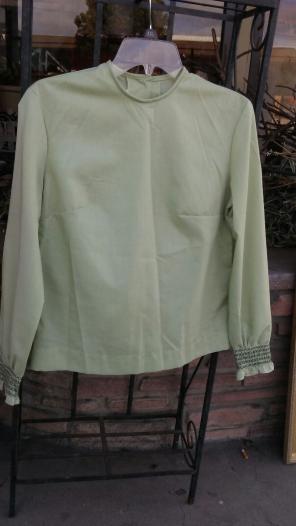 Vintage 1960's Blouse M Button Back