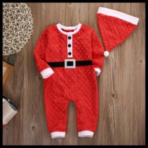 ⭐BABY BOY SANTA CLAWS ROMPER⭐