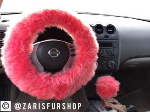 Fur Car Accessories Set
