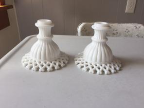 Westmoreland Lattice Edge Candle Holder