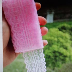 Nwt pink bilateral lace