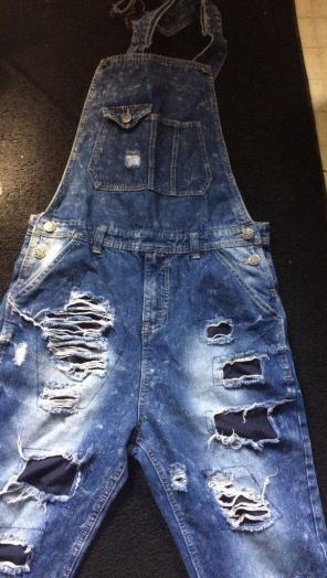 Distressed Denim Jumper