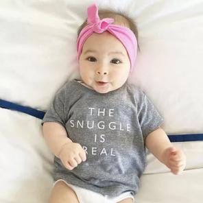 Cute Baby Shirt SNUGGLE IS REAL New